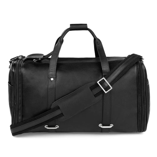 COLOMBIAN LEATHER DUFFEL / DUF510 BK