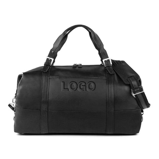 COLOMBIAN LEATHER DUFFEL / DUF512 BK