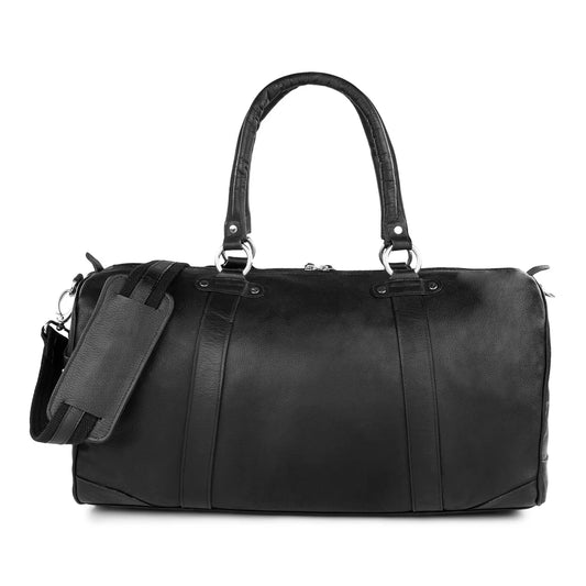 COLOMBIAN LEATHER DUFFEL / DUF514 BK