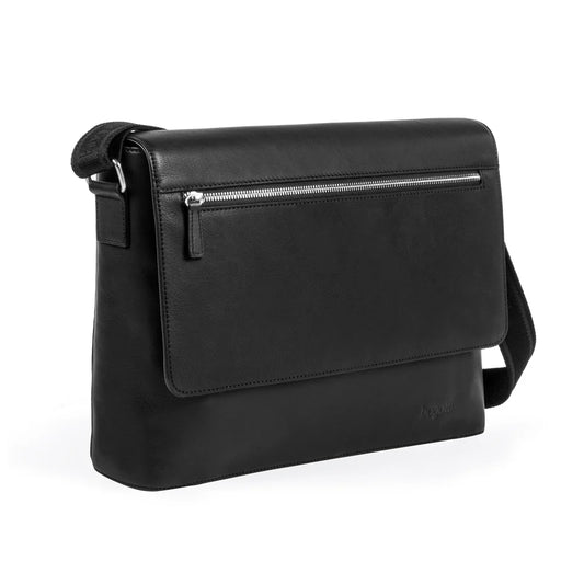 Colombian leather Messenger / MS233 BK